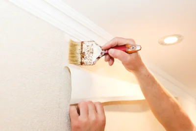 Pose de papier peint à Saint-Merd-la-Breuille — revêtements muraux et toiles de verre